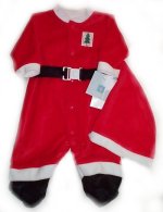 LITTLE ME Santa Suit and Hat - 3 mos
