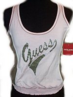 GUESS Jeans Racer Back Tank Top - Jrs Large