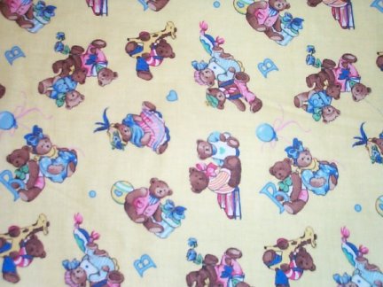NEW - Vintage Bears Baby Blanket - BRAND NEW!
