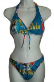 RAJMAN Honolulu-Hawaii Print 2 pc BIKINI - Med