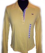 TOMMY HILFIGER Yellow Fitted Polo Shirt - Jrs Large - BRAND NEW!