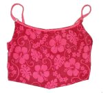 POOL PARTY Red Floral Bikini Top - Size L