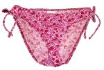 Pink Floral String Bikini Bottoms - Size L