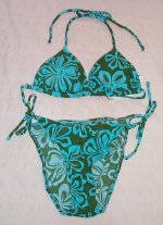RAJMAN Swimsuit / Bathing Suit - 2 pc STRING Bikini - Jr. Medium