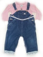 GOTTA B ME Boutique "LACEY LADY" Overalls - 9/12 mos