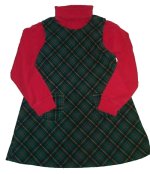 GYMBOREE Corduroy Plaid A-Line Jumper/Dress - Girls 4/5