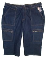 BUM EQUIPMENT Stretch Funky Denim CAPRIS / Capri Pants / Jeans - Plus 24W - BRAND NEW!