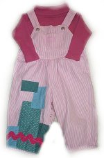 GOTTA B ME Boutique "PATCHES & SWIRLS" Overalls/Pants - Girls 12 mos