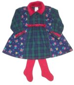 GOTTA B ME "RAD PLAID" Dress & Tights - Girls 12/18 mos