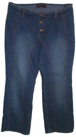 FOXY Stretch Flared Leg Jeans - Misses Plus 22
