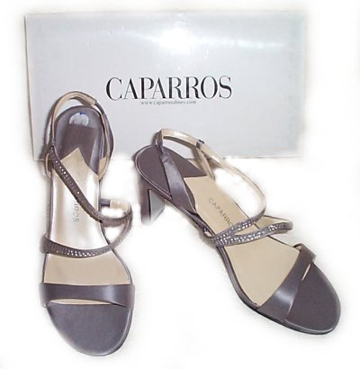 CAPARROS Designer Smoke Silk KATE Dress Shoes - Womens 7.5