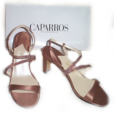 CAPARROS Designer Smoke Silk KATE Dress Shoes - Womens 9.5