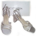 CAPARROS Platinum Silk FLING Dress Shoes - Size 7.5