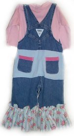 GOTTA B ME Boutique "RUFFLED RAGAMUFFIN" Overalls - Girls 2T
