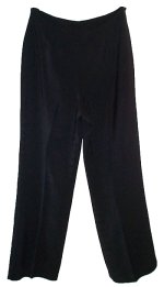 BEECHERS BROOK Classic Black Wide Leg Dress Pants - Petites 8