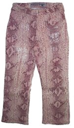 PARASUCO Extreme Fit Pink Snake Skin Capri Pants - 27
