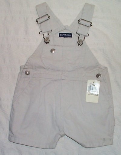 Overalls on Lauren Polo Khaki Shortalls Shorts Overalls Boys 6 12 Mos Brand New