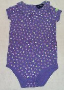 RALPH LAUREN Floral Romper/Onezee - Girls 12/18 mos