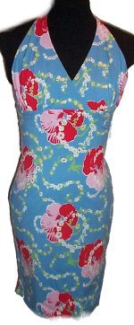 TOMMY HILFIGER Tropical Print Stretch Halter Dress -Misses XS- BRAND NEW