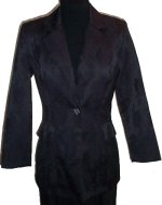 SUZY SHIER PETITES Jacquard Blazer/Suit Jacket - Petites 6