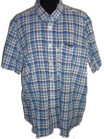 TOMMY HILFIGER Short Sleeve Button Front Shirt - XL