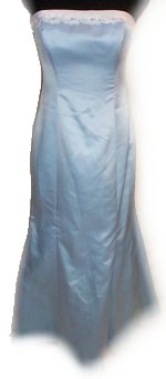 ZUM ZUM by NIKI LAVAS Strapless Satin Mermaid Style Gown -Misses/Jrs 9- NEW