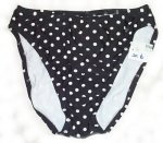 ANNE COLE Polka Dot Bikini BOTTOMS - Size 6