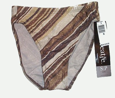 BE CREATIVE Bronze Bikini BOTTOMS - Size Small