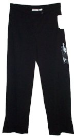 LIZ CLAIBORNE Stretch Black Knit Dress Pants/Trousers - Misses Medium - NEW