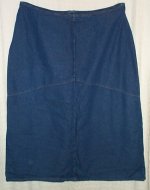 VINTAGE STUDIO VS Slight A-Line Long Denim Skirt - Womans Plus 22W