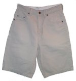 LEVIS Classic Khaki Denim Jean Shorts - Boys/Girls 26 x 10