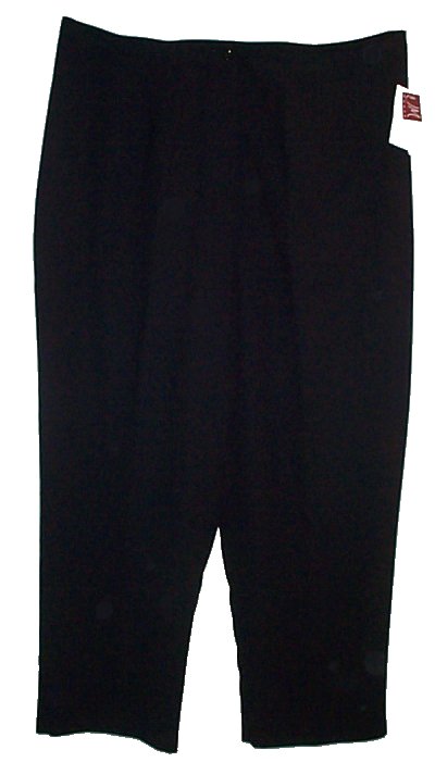 JENNIFER MOORE Collection Black Crepe Dress Pants/Trousers - Womans 22W NEW