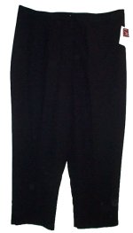 JENNIFER MOORE Collection Black Crepe Dress Pants/Trousers - Womans 22W NEW