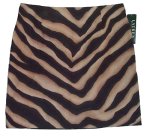 LAUREN by RALPH LAUREN Wild Animal Print Short Fitted Skirt -Petites 14 NEW