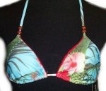 GUESS Tropical Print String Bikini TOP - Small