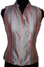 JONES NEW YORK SILK Fitted Sleeveless Blouse/Shirt -Petite Small- BRAND NEW