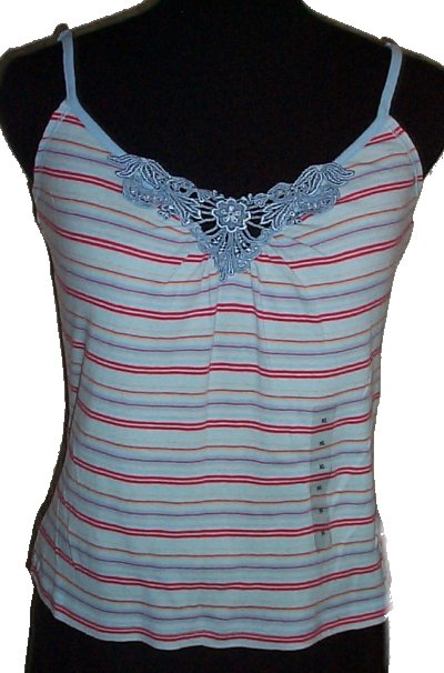 GUESS Jeans Lace V-Front Camisole Top - XL