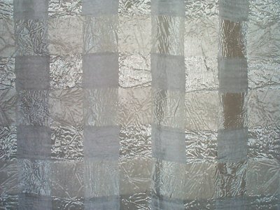 SHEER Plaid Jacquard Shower Curtain - 72 x 72 - NEW