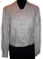 TALBOTS 100% Irish Linen Jean Style Jacket - Misses 8