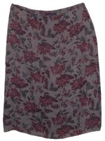 CHARTER CLUB Fully Lined Floral SILK Skirt - Misses 12
