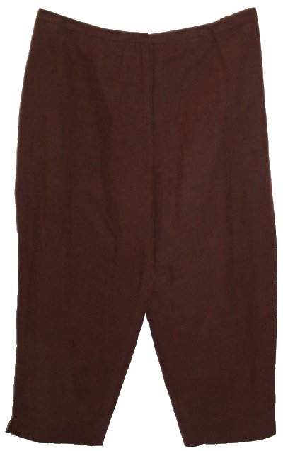 CHARTER CLUB Fully Lined Silk/Linen Cropped Pants/Capris - Womens 20W - NEW