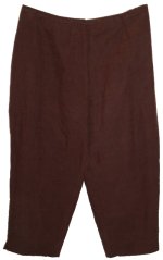 CHARTER CLUB Fully Lined Silk/Linen Cropped Pants/Capris - Womens 20W - NEW
