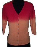 POINT ZERO by NICOLE BENISTI Sunset Orange Cardigan Sweater - Juniors Small