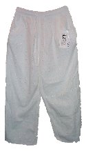 KENETH TOO SPORT White Cotton Eyelet Capris Clamdiggers - L