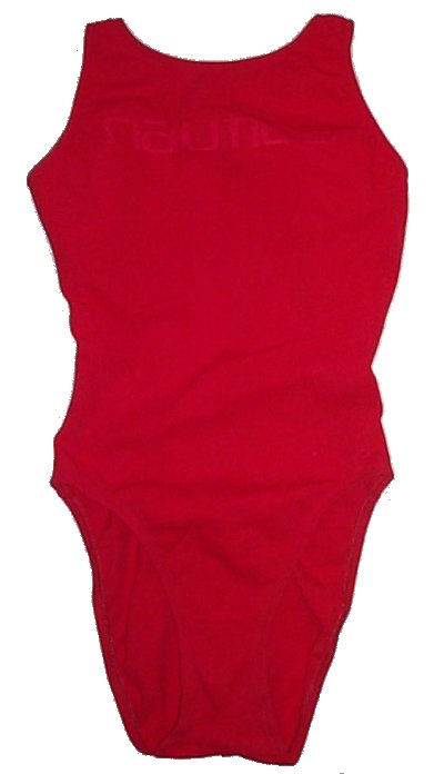 NAUTICA Beautiful Red 1 Piece Sporty Swimsuit Bathing Suit - Misses/Jrs 6