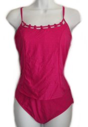 CAROL WIOR Beautifully Detailed 2 Piece Bathing Suit Tankini - Misses 6 - NEW!