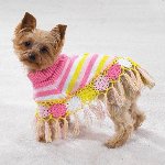 Casual Canine Crocheted Poncho - XS, S, M - NEW!