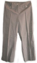 ANN TAYLOR Loft PinStriped Stretch Capri Pants - Petites 0P - NEW