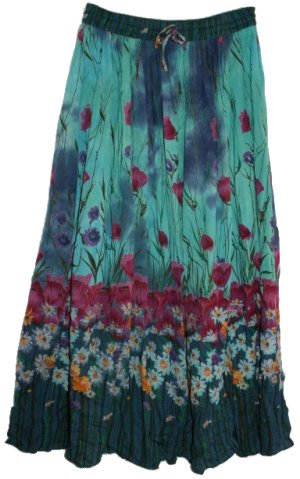 PAPAYA MOON Krinkle Print Skirt - One Size