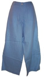 LL BEAN 100% Soft Blue Linen Capri Pants/Capris - Misses/Petites 16 